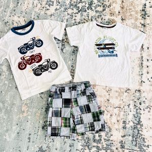Boys T shirts with shorts Gymboree